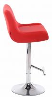 2er Set Barhocker Club Kunstleder chrom rot 2er Set Barhocker Club Kunstleder chrom rot