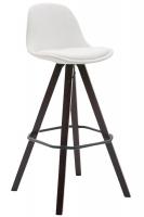 Barhocker Franklin Vollgepolstert Kunstleder Square Cappuccino (eiche) weiß Barhocker Franklin Vollgepolstert Kunstleder Square Cappuccino (eiche) weiß