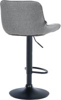 2er Set Barhocker Vonore Stoff schwarz grau 2er Set Barhocker Vonore Stoff schwarz grau