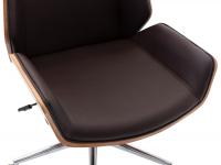 Bürostuhl Breda Kunstleder walnuss/braun Bürostuhl Breda Kunstleder walnuss/braun