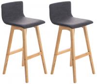 2er Set Barhocker Taunus Stoff Natura hellgrau 2er Set Barhocker Taunus Stoff Natura hellgrau