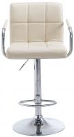 Barhocker Lucy V2 chrom creme Barhocker Lucy V2 chrom creme