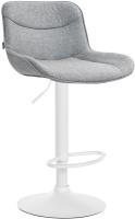 Barhocker Vonore Stoff weiß grau Barhocker Vonore Stoff weiß grau