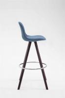 Barhocker Franklin Stoff Rund Cappuccino (eiche) blau Barhocker Franklin Stoff Rund Cappuccino (eiche) blau