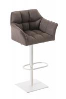 Barhocker Damaso W Stoff grau Barhocker Damaso W Stoff grau