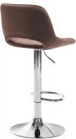Barhocker Camden Samt chrom braun Barhocker Camden Samt chrom braun