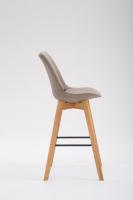 Barhocker Metz Stoff Natura taupe 