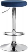2er Set Barhocker Ponte Samt chrom blau 