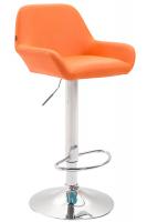 Barhocker Braga Kunstleder chrom orange Barhocker Braga Kunstleder chrom orange