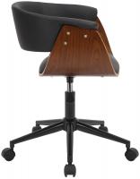 Bürostuhl Bruce Kunstleder walnuss/schwarz Bürostuhl Bruce Kunstleder walnuss/schwarz