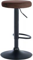 2er Set Barhocker Ponte Samt schwarz braun 