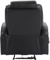 Sessel Hepler mit Massagefunktion Kunstleder schwarz 