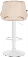 Barhocker Milet Samt weiß creme Barhocker Milet Samt weiß creme
