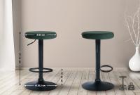 2er Set Barhocker Ponte Samt schwarz grün 2er Set Barhocker Ponte Samt schwarz grün