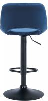 Barhocker Camden Samt schwarz blau 
