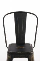 2er Set Barhocker Aiden schwarz-gold 2er Set Barhocker Aiden schwarz-gold