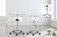 2er Set Arbeitshocker Reno Kunstleder weiß 2er Set Arbeitshocker Reno Kunstleder weiß