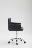 Arbeitshocker Los Angeles Kunstleder schwarz 