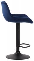 Barhocker Lentini Samt schwarz blau Barhocker Lentini Samt schwarz blau