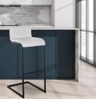 Barhocker Newport Kunstleder B weiß 