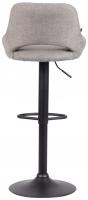 Barhocker Milet Stoff schwarz grau Barhocker Milet Stoff schwarz grau