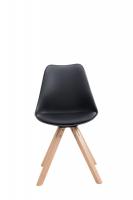 4er Set Stühle Toulouse Kunstleder Natura Square schwarz 4er Set Stühle Toulouse Kunstleder Natura Square schwarz