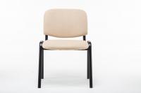 Besucherstuhl Ken V2 Stoff creme 