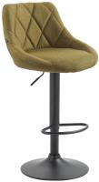 Barhocker Lazio Stoff schwarz grün Barhocker Lazio Stoff schwarz grün