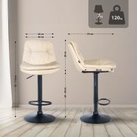 Barhocker Laurel Kunstleder schwarz creme Barhocker Laurel Kunstleder schwarz creme
