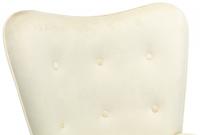 Schaukelstuhl Sanka Samt creme 