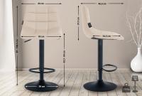 2er Set Barhocker Jerry Kunstleder schwarz creme 2er Set Barhocker Jerry Kunstleder schwarz creme