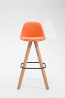 Barhocker Franklin Vollgepolstert Kunstleder Square Natura (eiche) orange Barhocker Franklin Vollgepolstert Kunstleder Square Natura (eiche) orange