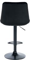 2er Set Barhocker Toni Samt schwarz schwarz 