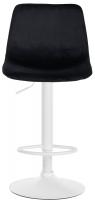 2er Set Barhocker Divo Samt Weiß schwarz 2er Set Barhocker Divo Samt Weiß schwarz