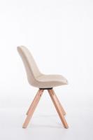 Besucherstuhl Toulouse Stoff Square natura (eiche) creme 