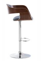 2er Set Barhocker Kingston Stoff walnuss/blau 2er Set Barhocker Kingston Stoff walnuss/blau