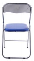 Klappstuhl Felix blau/silber Klappstuhl Felix blau/silber