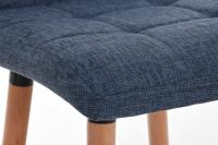 Barhocker Lincoln Stoff blau 