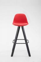 Barhocker Franklin Kunstleder Square Schwarz (eiche) rot Barhocker Franklin Kunstleder Square Schwarz (eiche) rot