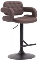 Barhocker Dublin STOFF schwarz braun Barhocker Dublin STOFF schwarz braun