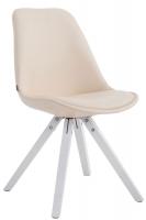 Besucherstuhl Laval Square weiß (eiche) creme