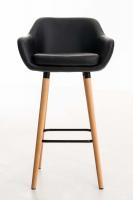 Barhocker Grant Kunstleder schwarz 