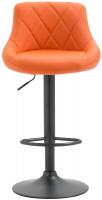Barhocker Lazio Kunstleder schwarz orange Barhocker Lazio Kunstleder schwarz orange