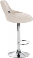 2er Set Barhocker Lazio Samt chrom creme 2er Set Barhocker Lazio Samt chrom creme