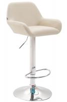 2er Set Barhocker Braga Kunstleder chrom creme 2er Set Barhocker Braga Kunstleder chrom creme