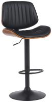 Barhocker Clawson Kunstleder schwarz walnuss/schwarz Barhocker Clawson Kunstleder schwarz walnuss/schwarz
