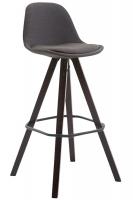 Barhocker Franklin Stoff Square Cappuccino (eiche) dunkelgrau