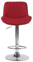 Barhocker Lentini Stoff chrom rot Barhocker Lentini Stoff chrom rot