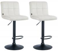 2er Set Barhocker Peru Samt schwarz creme 2er Set Barhocker Peru Samt schwarz creme