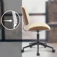 Bürostuhl Plover Kunstleder walnuss/creme Bürostuhl Plover Kunstleder walnuss/creme